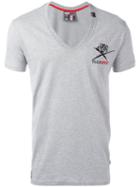 Plein Sport V-neck T-shirt, Men's, Size: Small, Grey, Cotton