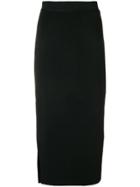 Victoria Beckham Asymmetric Pencil Skirt - Black