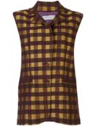 Silvia Tcherassi Checked Waistcoat - Yellow