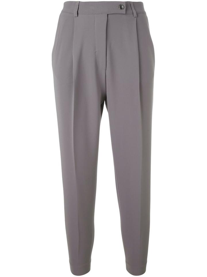 Eleventy Relaxed Fit Trousers, Women's, Size: 44, Grey, Nylon/polyester/polyurethane