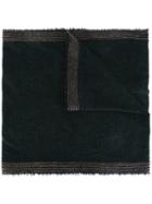 Faliero Sarti Frayed Hem Scarf, Women's, Green, Silk/virgin Wool