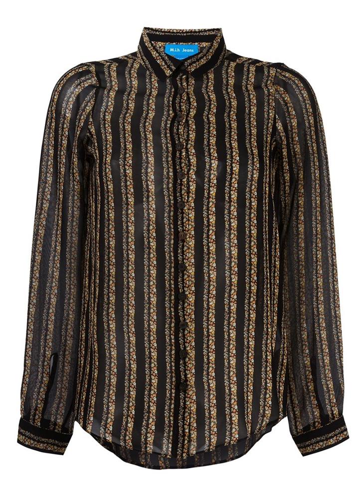 Mih Jeans 'evelyn' Shirt, Women's, Size: Small, Black, Silk