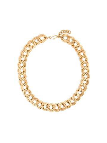 Monet Pre-owned Double Link Necklace - Gold