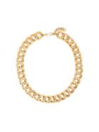 Monet Pre-owned Double Link Necklace - Gold