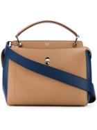 Fendi Color Block Dotcom Tote - Nude & Neutrals