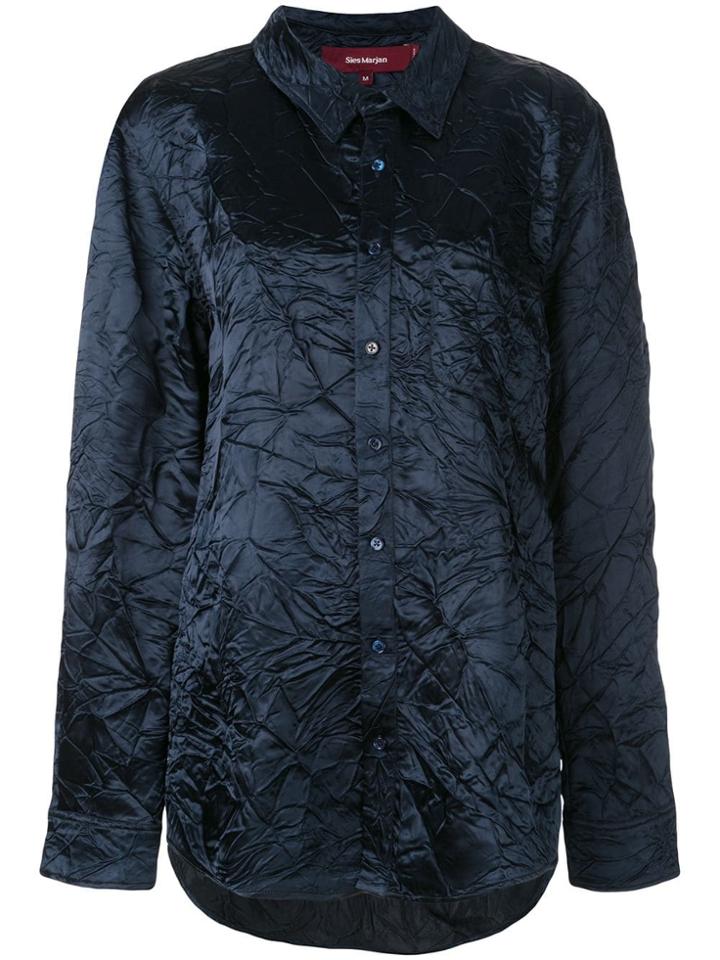 Sies Marjan Creased Longline Shirt - Blue