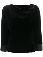 Armani Collezioni Neck Detail Top - Black