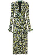 Proenza Schouler Wildflower V-neck Dress - White Wildflower