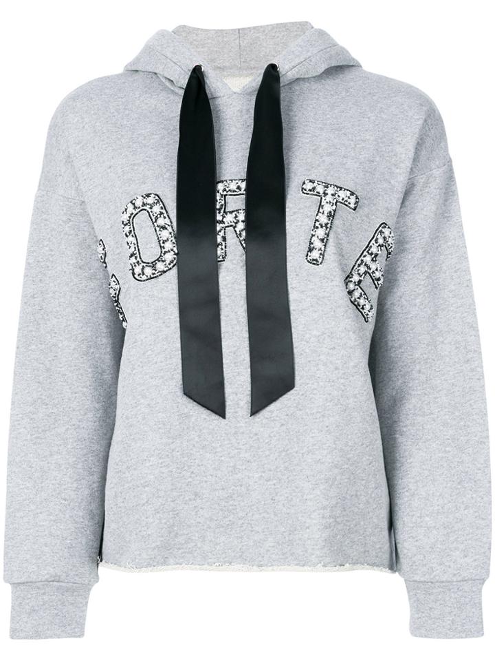 Forte Couture Logo Hoodie - Grey