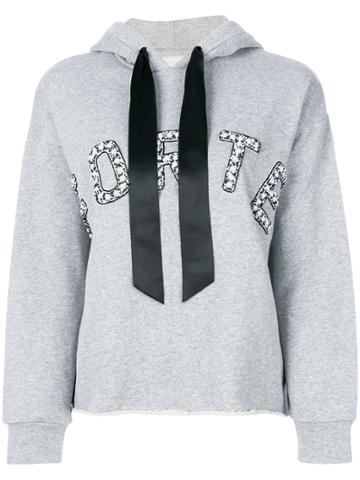 Forte Couture Logo Hoodie - Grey