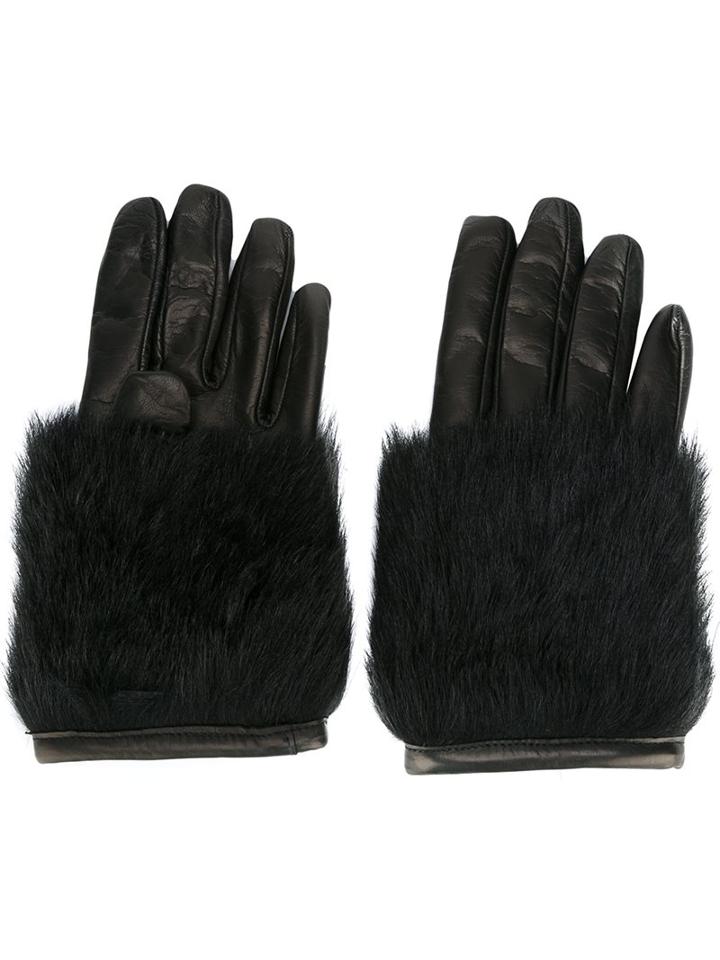 Paloma Barceló Fur Detail Gloves