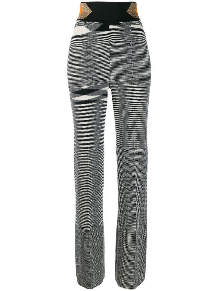 Missoni High Waisted Knitted Trousers - Black