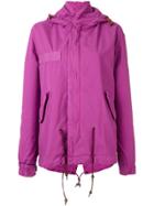 Mr & Mrs Italy Short Hooded Parka - Pink & Purple