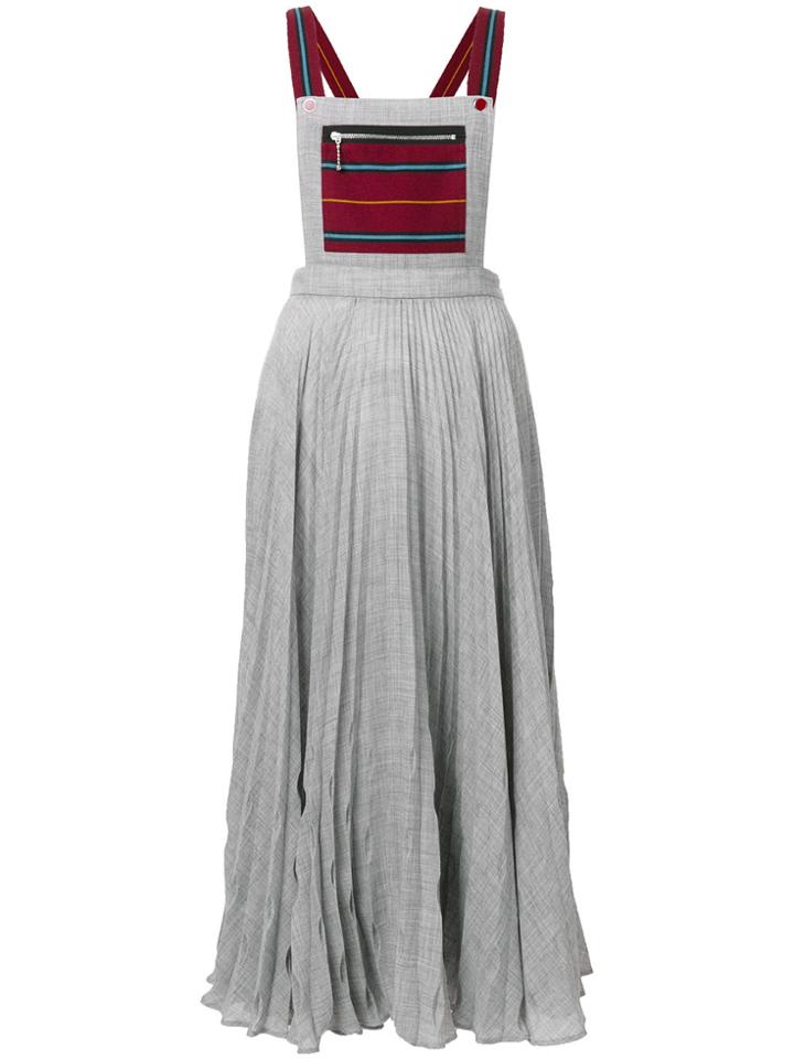 Marco De Vincenzo Pleated Salopette - Grey