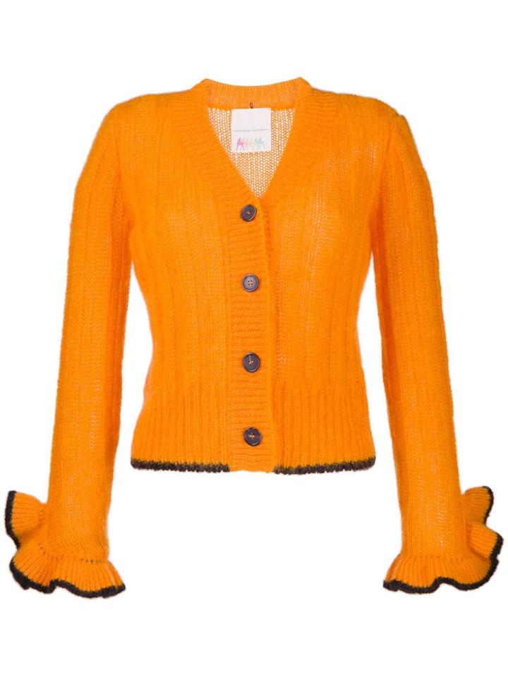 Marco De Vincenzo Elongated-sleeves Cardigan - Orange