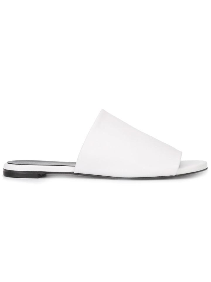 Robert Clergerie Gatom Mules - White