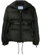 Prada Quilted Zip-up Jacket - Black