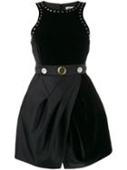 Fausto Puglisi Stud-embellished Belted Dress - Black