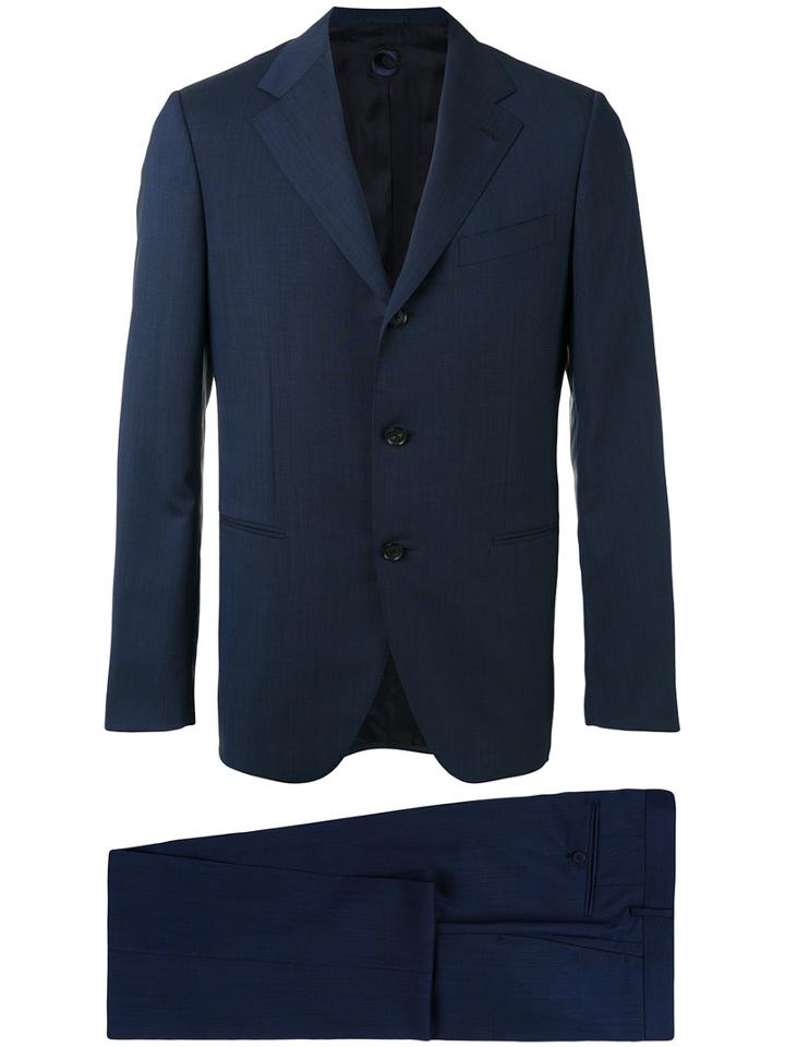 Caruso - Formal Suit - Men - Spandex/elastane/cupro/wool - 48, Blue, Spandex/elastane/cupro/wool