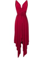 Norma Kamali Ruched Waist Dress - Red