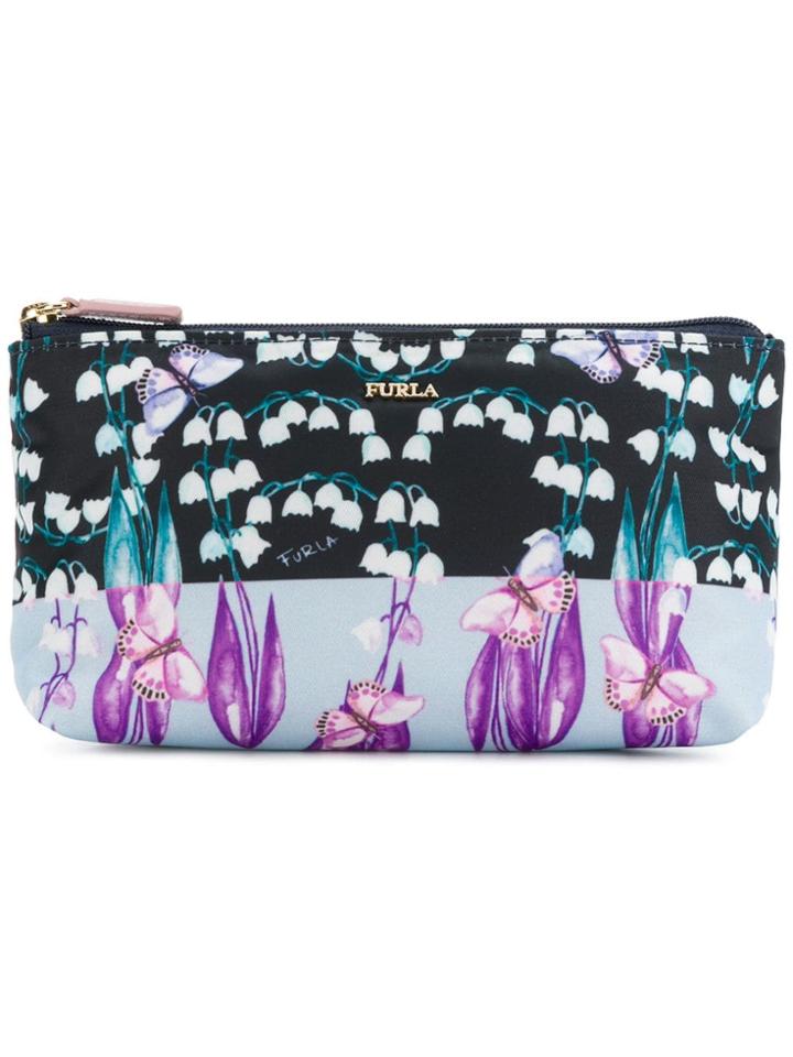 Furla Printed Cosmetic Case - Blue