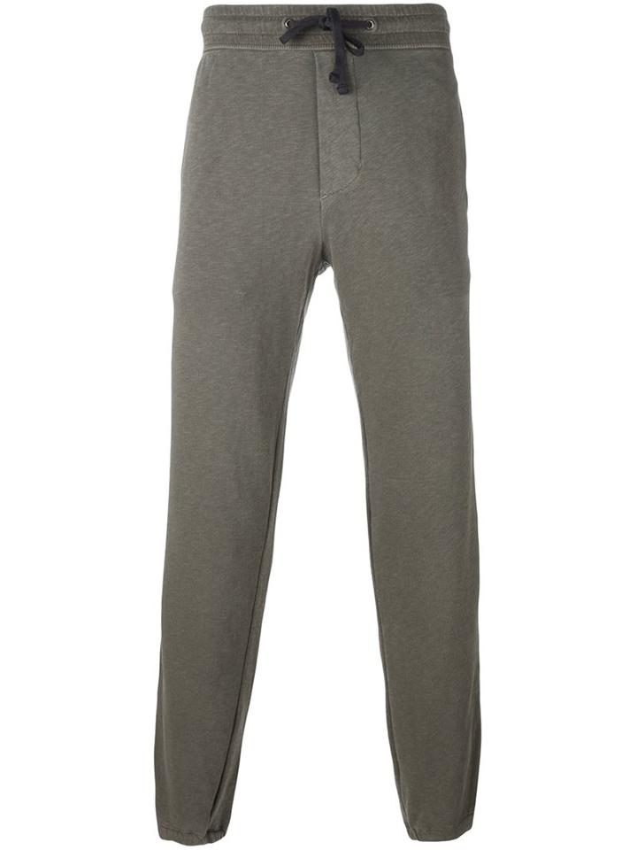 James Perse Drawstring Track Pants, Men's, Size: 1, Green, Supima Cotton