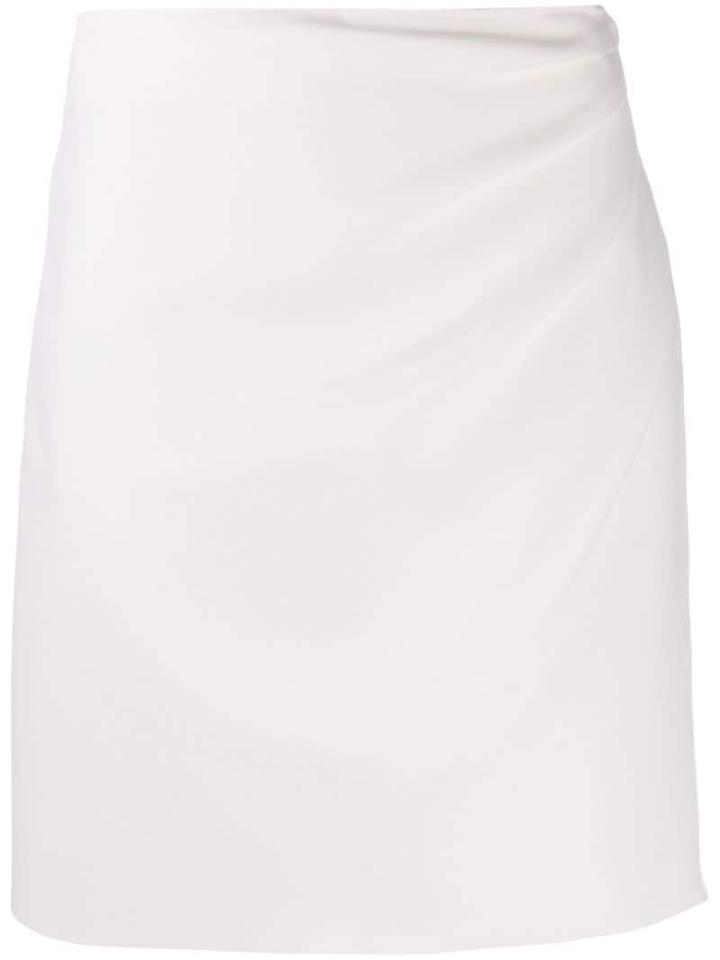 Msgm Ruched Skirt - White