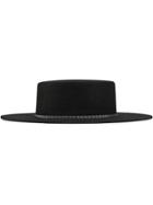 Gucci Wide Brim Felt Hat - Black