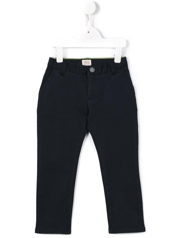 Armani Junior Classic Chinos, Boy's, Size: 6 Yrs, Blue
