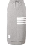 Thom Browne 4-bar Loopback Sack Skirt - Grey
