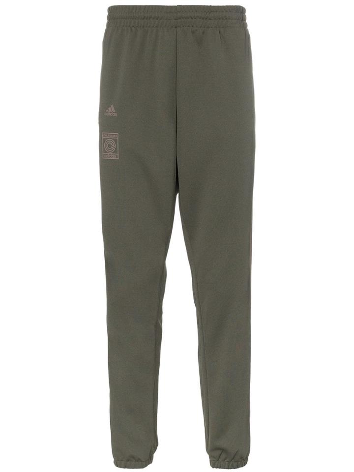 Adidas Calabasas Stripe Print Sweat Pants - Green