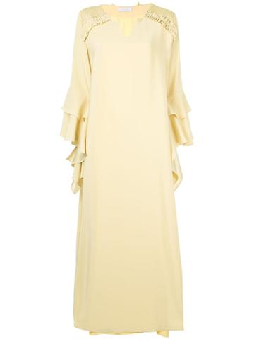 Mounay Grace Kaftan Dress - Yellow