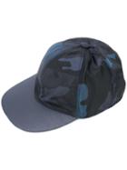 Valentino - Valentino Garavani Camouflage Baseball Cap - Women - Cotton/leather/acrylic/polyamide - 57, Blue, Cotton/leather/acrylic/polyamide