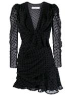 Iro Dotted Mini Dress - Black