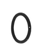 Andre Ribeiro Rubber And Nine Round Diamonds Bracelet, Adult Unisex, Black