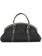 Christian Dior Vintage Trotter Pattern Hand Bag - Black