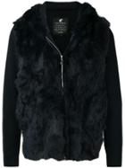 Loveless Zipped Fur Jacket - Blue