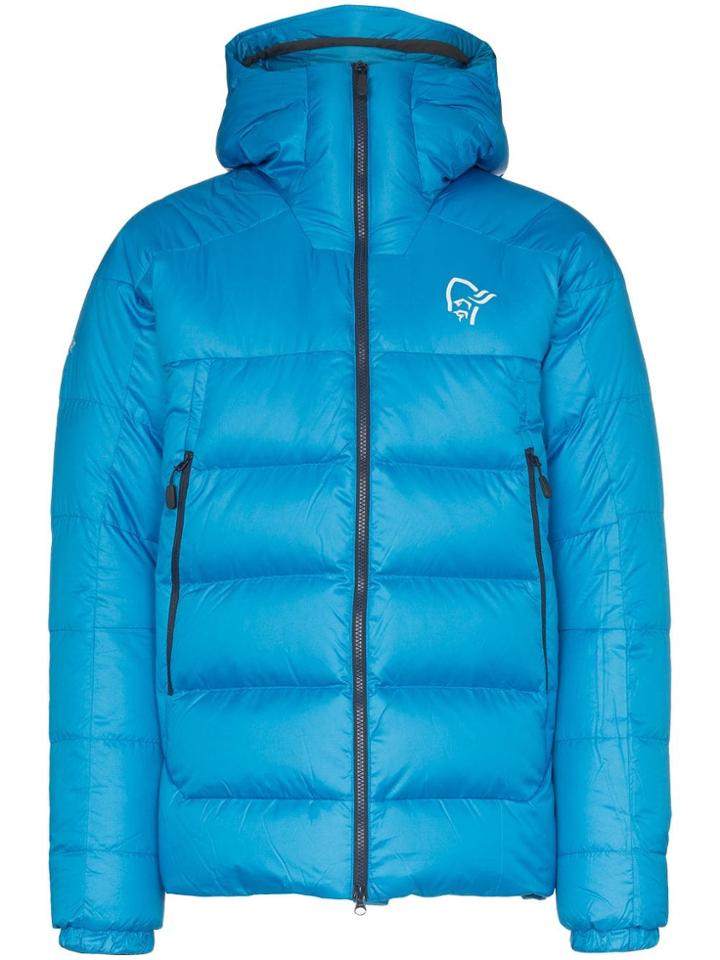 Norrona Hooded Puffa Down Jacket - Blue