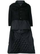 Comme Des Garçons Pre-owned Padded Layered Coat - Black