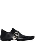 Loewe Side-buckle Detail Loafers - Black