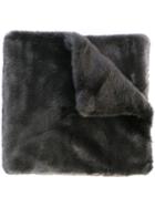 Vera Wang Faux Fur Stole - Grey