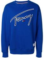 Tommy Jeans Signature Logo Sweatshirt - Blue
