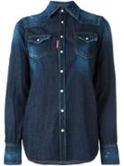 Dsquared2 'western' Shirt, Women's, Size: 38, Blue, Cotton/spandex/elastane