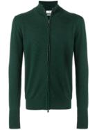 Ballantyne Roll-neck Zip Sweater - Green