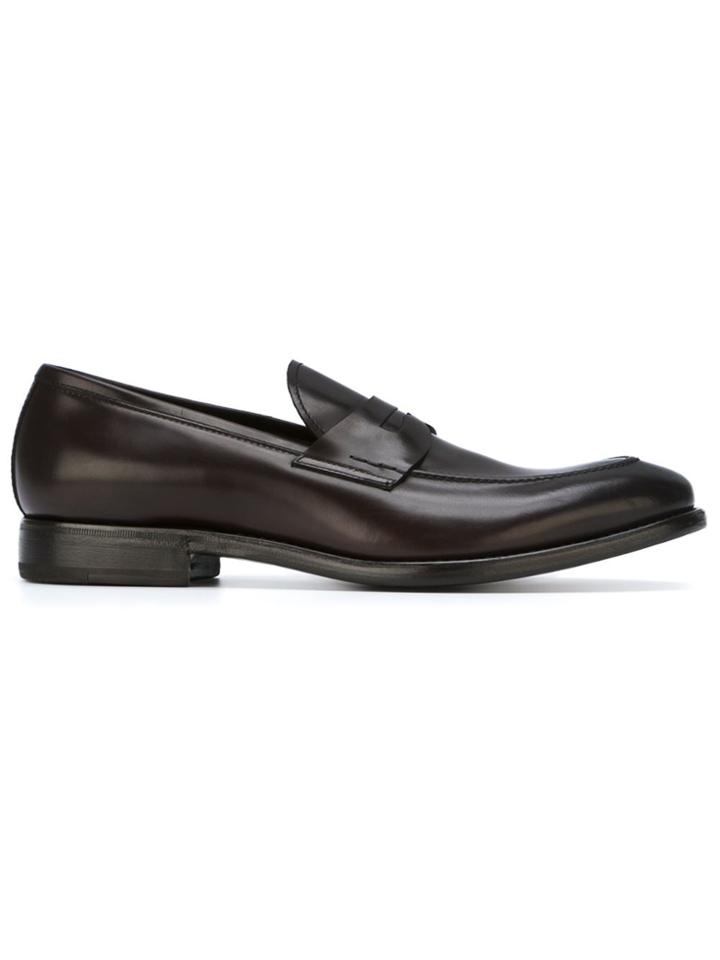 Henderson Baracco Classic Penny Loafers - Brown