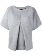 Mm6 Maison Margiela Flared Sweat Top - Grey