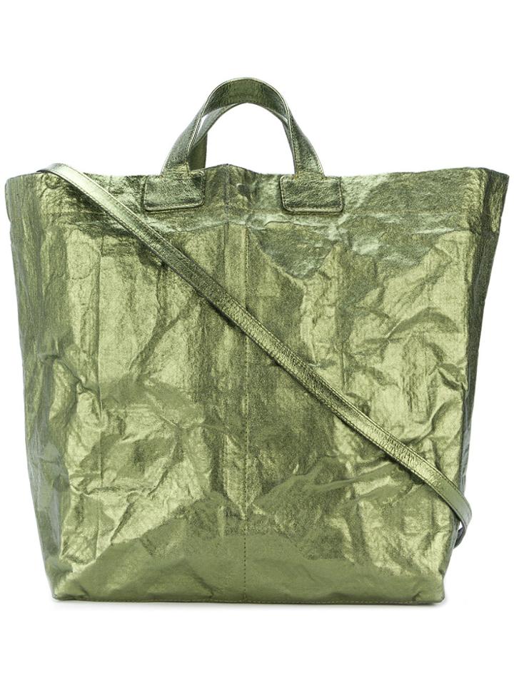 Zilla Crushed Tote Bag - Green