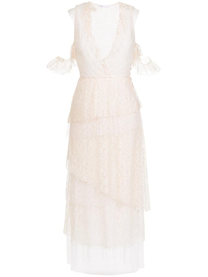 Nk Lace Midi Dress - Pink & Purple