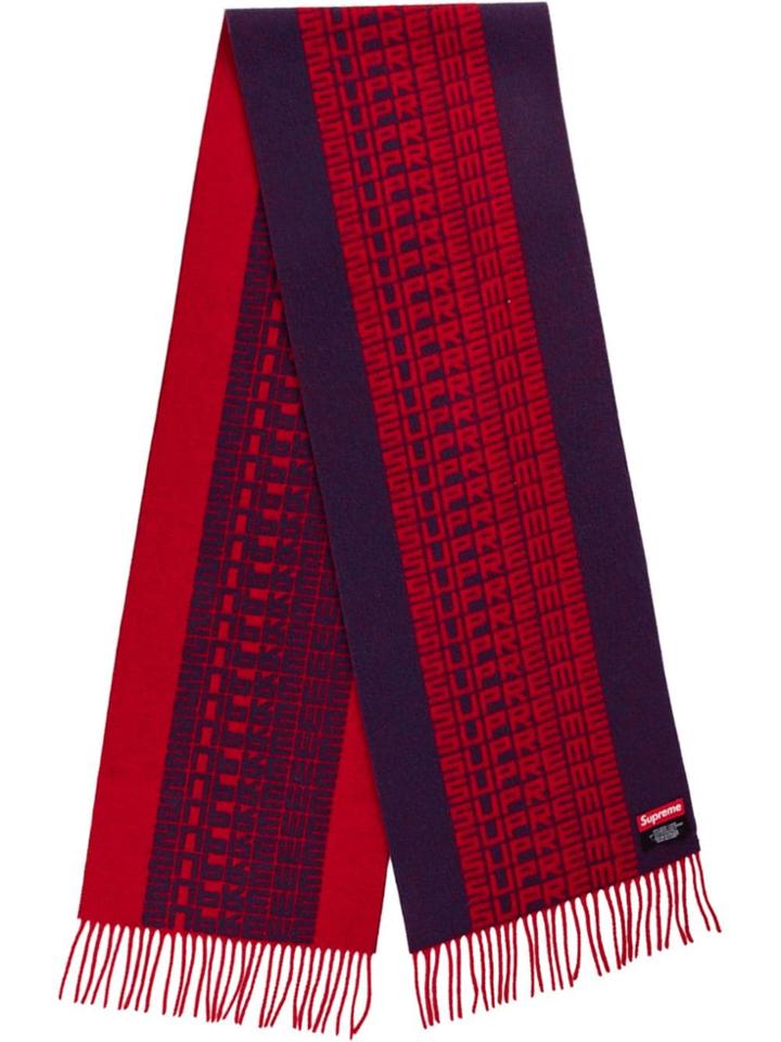 Supreme Logo Embroidered Scarf