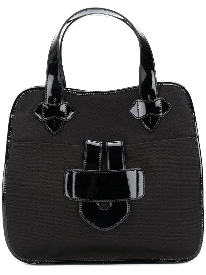 Tila March Zelig Large Contrast Trim Tote - Black